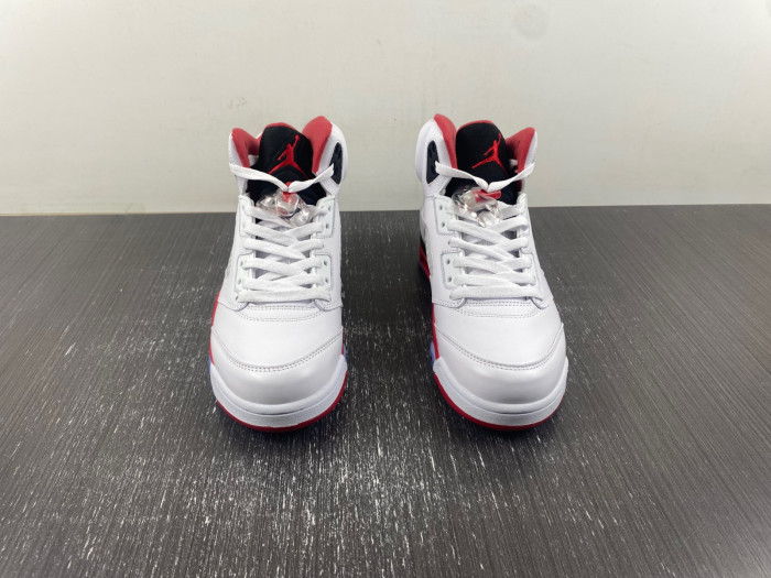 Air Jordan 5 Retro Fire Red Black Tongue (2013)  136027-120