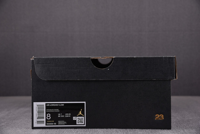 AIR JORDAN 1 LOW BLACK TOE 553558-116