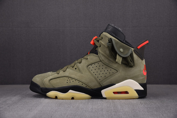 TRAVIS SCOTT AIR JORDAN 6 MEDIUM OLIVE - CN1084-200