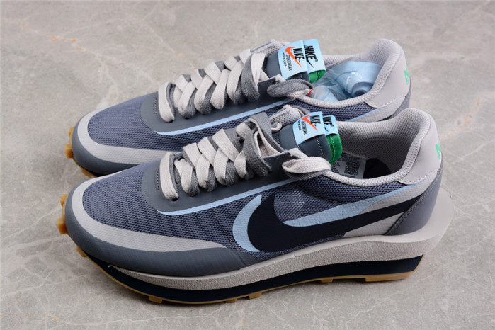 NIKE LD WAFFLE SACAI CLOT KISS OF DEATH 2 COOL GREY DH3114-001