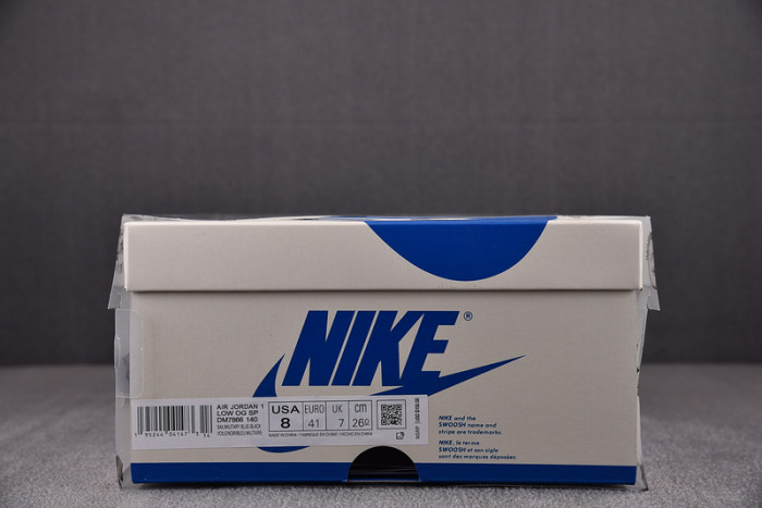 TRAVIS SCOTT X FRAGMENT X AIR JORDAN 1 LOW OG DM7866-140