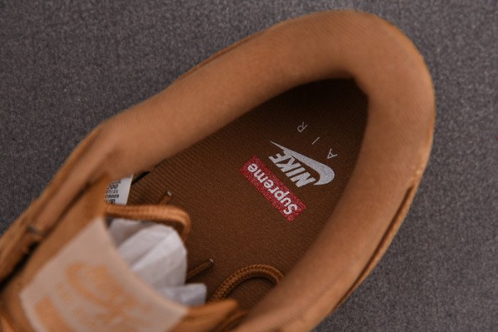 S*p reme x nike air force 1 low sp wheat*dn1555-200