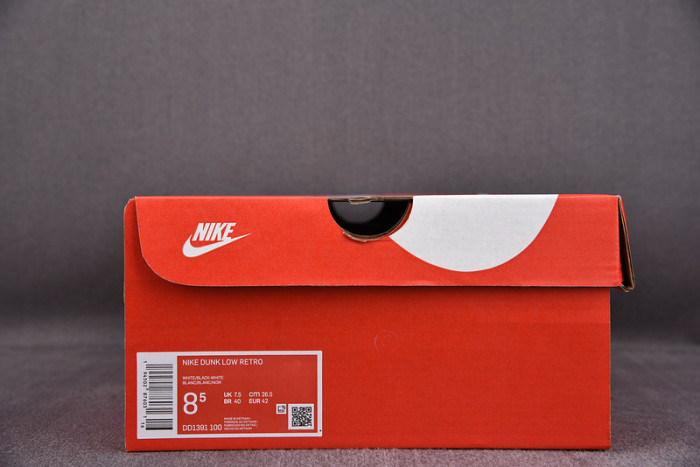 NIKE DUNK LOW WHITE BLACK DD1391-100