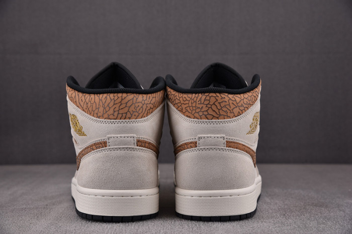 Air Jordan 1 Mid "Brown Elephant" DZ4129-102