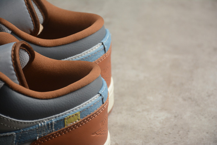 Air Jordan 1 Low SE Phantom Repaired Denim Swoosh FZ5042-041