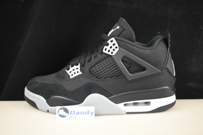 Air Jordan 4 Black Canvas DH7138-006