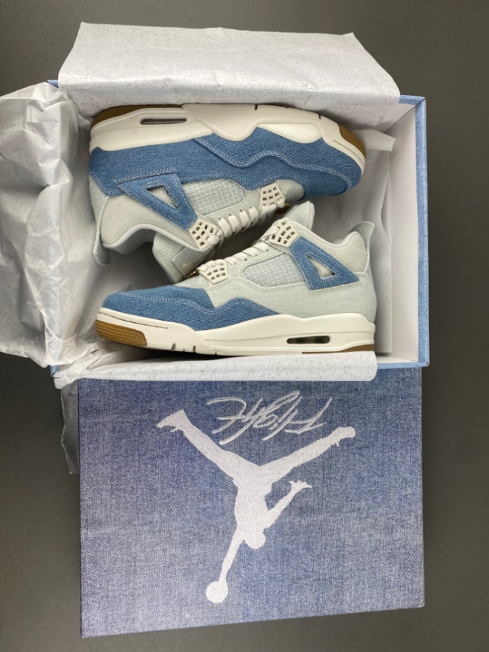 Air Jordan 4 Retro TEX Denim Worn Blue (Women